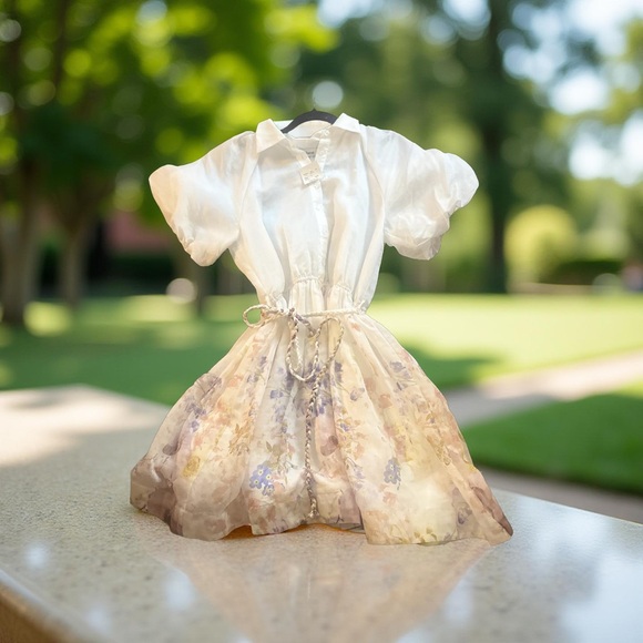 En Saison White Floral Mini Dress - Picture 4 of 7